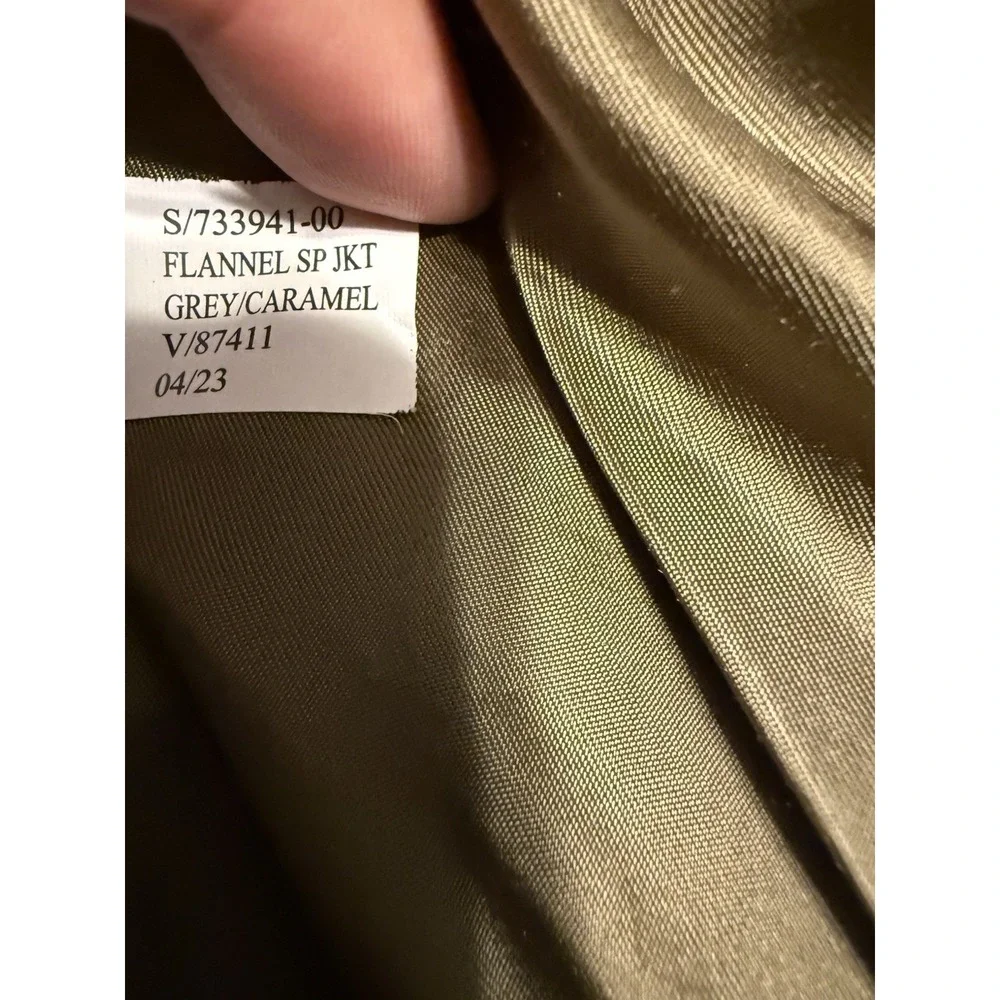 Banana Republic Vitale Barberis 42R Blazer Wool Gray Stripe Jacket